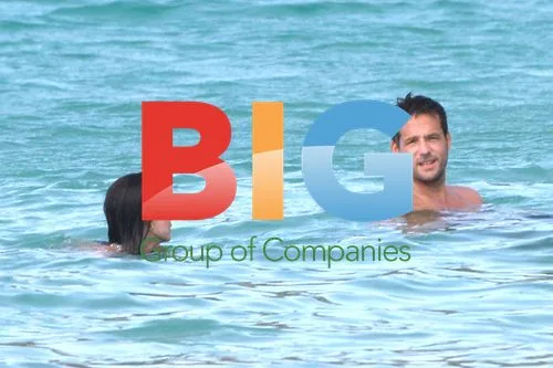 Courteney Cox and Josh Hopkins in Saint Bart's