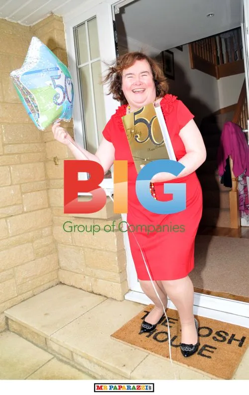 Susan Boyle Celebrates 50th Birthday at Home