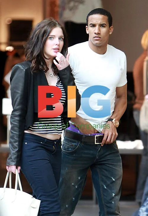 Helen Flanagan and Scott Sinclair Arrive Home with Luggage