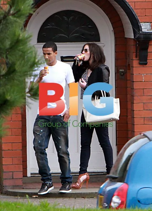Helen Flanagan and Scott Sinclair arrive home