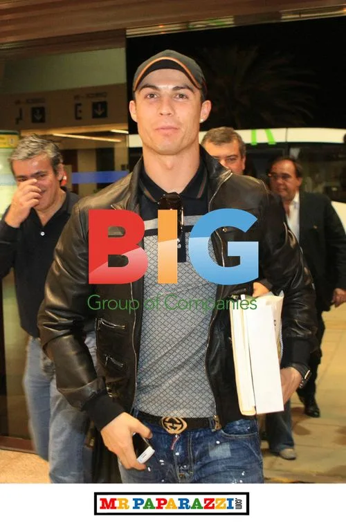 Cristiano Ronaldo and Jorge Mendes at Airport