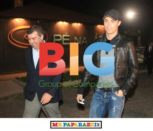 Cristiano Ronaldo and Jorge Mendes at Airport