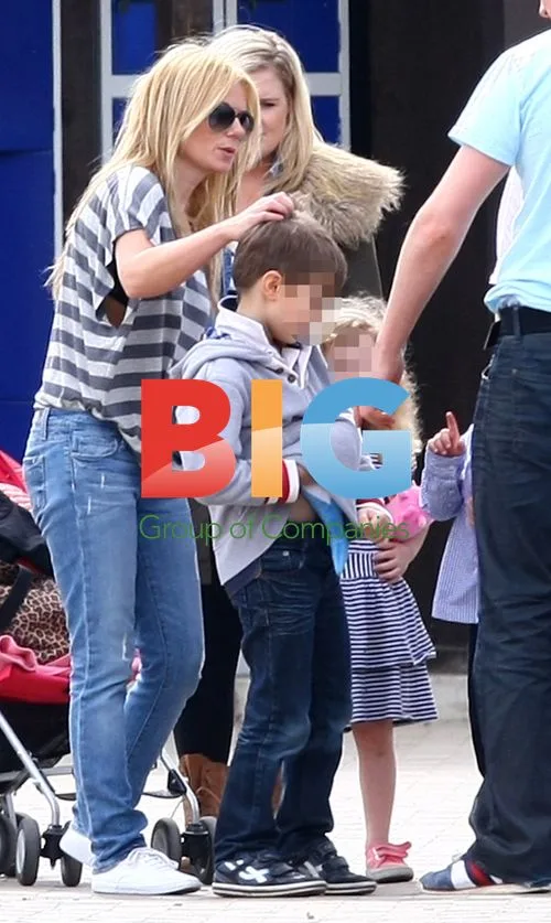Geri Halliwell at Thorpe Park with boyfriend