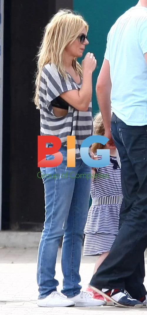 Geri Halliwell at Thorpe Park with Boyfriend