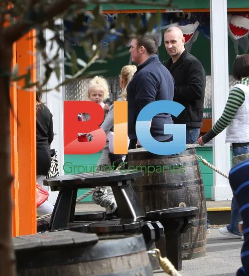 Katie Price Takes Kids to Chessington on Mother's Day