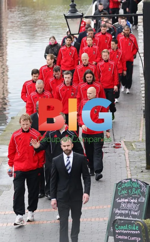 Liverpool FC walk in Birmingham