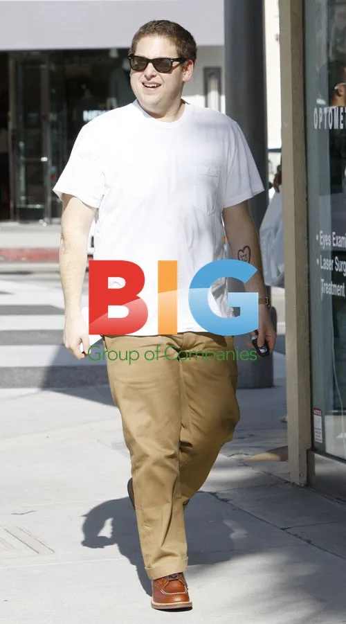 Jonah Hill Walks Around Hollywood
