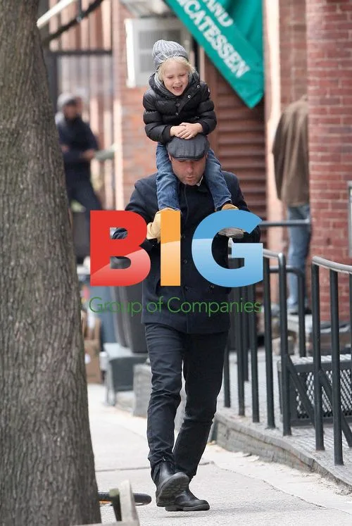 Liev Schreiber and Son Sasha in NYC