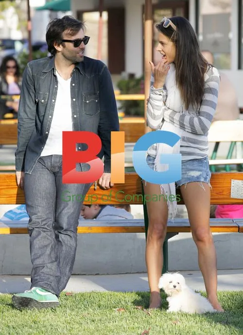 Alessandra Ambrosio out with daughter and boyfriend