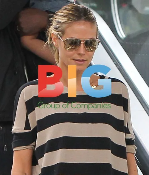 Heidi Klum with Leni and Seal in Beverly Hills