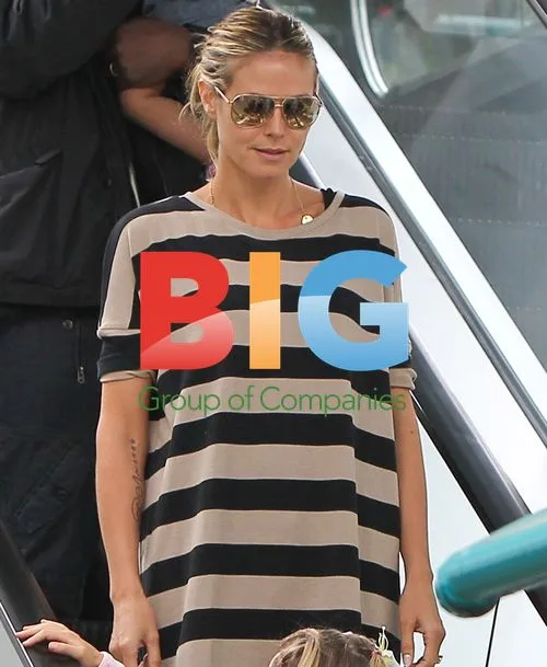Heidi Klum, Leni, and Seal in Beverly Hills