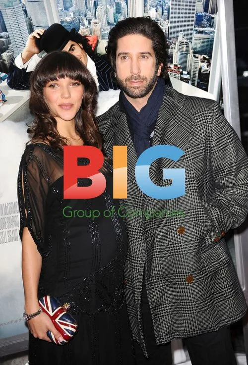 Zoe Buckman and David Schwimmer at 'Arthur' Premiere