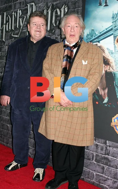 Robbie Coltrane and Michael Gambon at Harry Potter Exhibit Opening