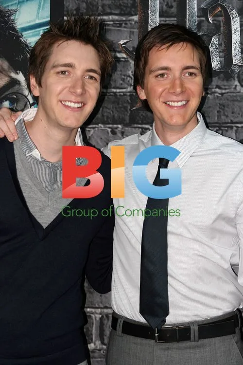 James and Oliver Phelps at Harry Potter Exhibit