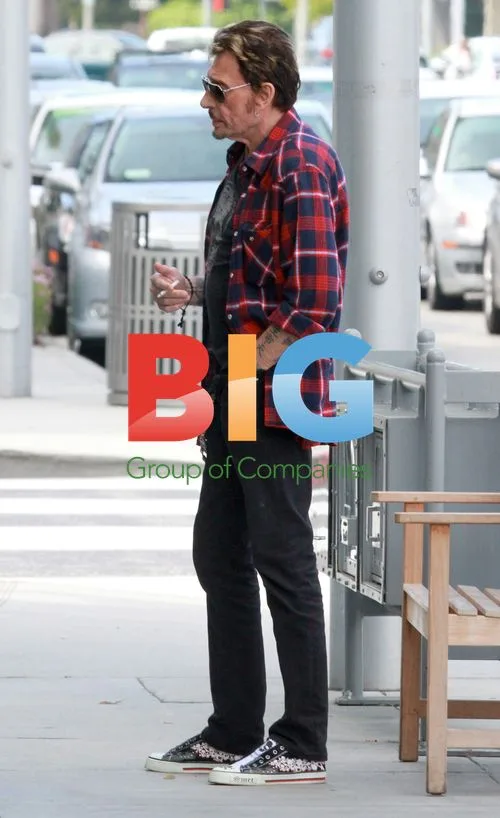 Johnny and Laeticia Hallyday Shopping in Beverly Hills