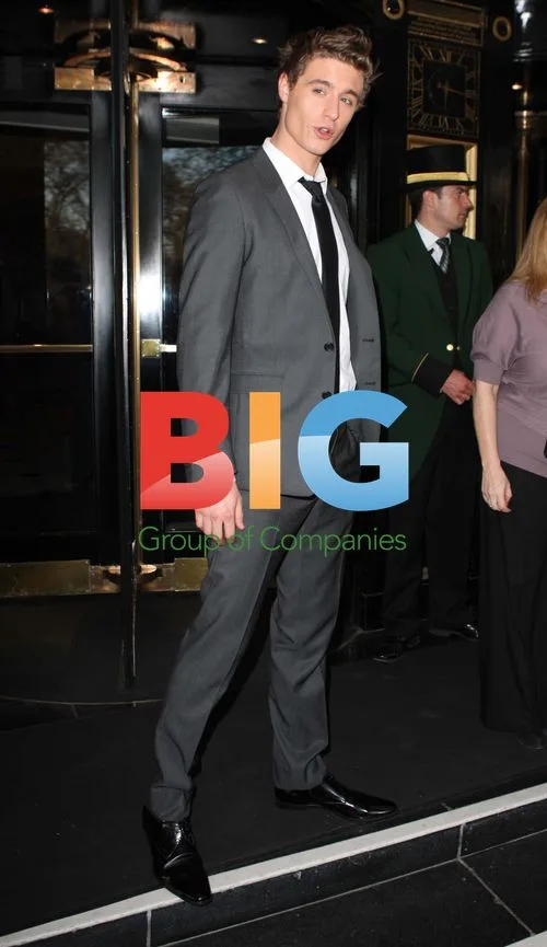 Max Irons Leaving The Dorchester
