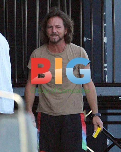 Eddie Vedder Leaves Hotel for Concert