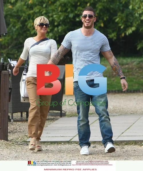 Kerry Katona and boyfriend Dan Foden at pub