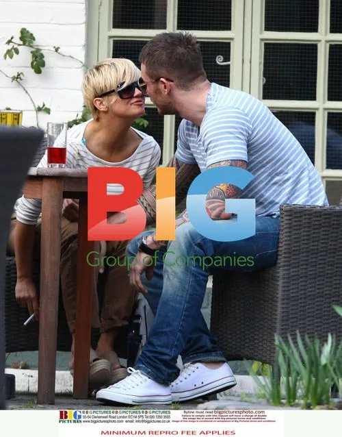 Kerry Katona and new boyfriend Dan Foden at pub