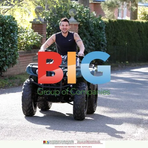 Peter Andre Enjoys Quadbike with Son