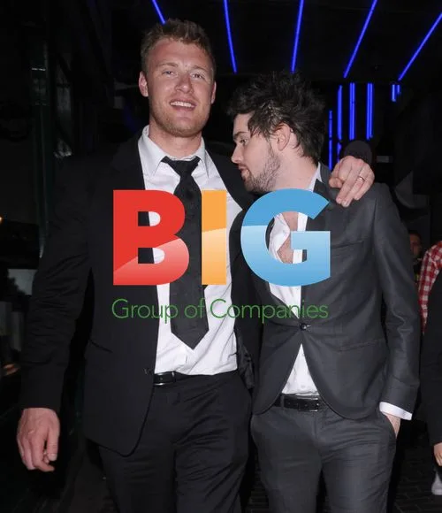 Freddie Flintoff and Jack Whitehall in Soho