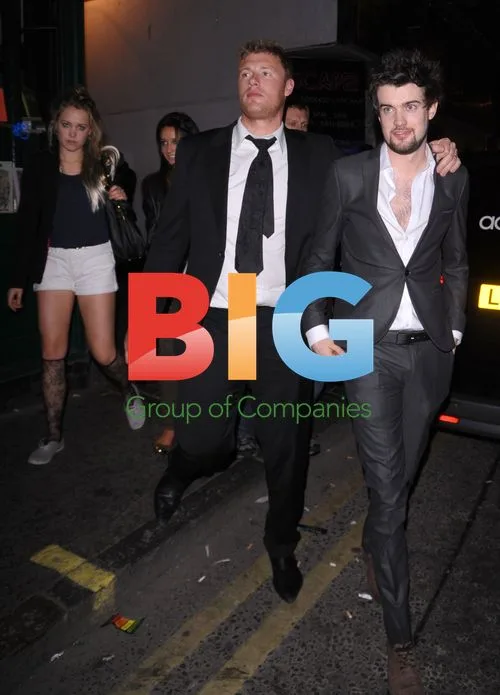 Freddie Flintoff and Jack Whitehall in Soho