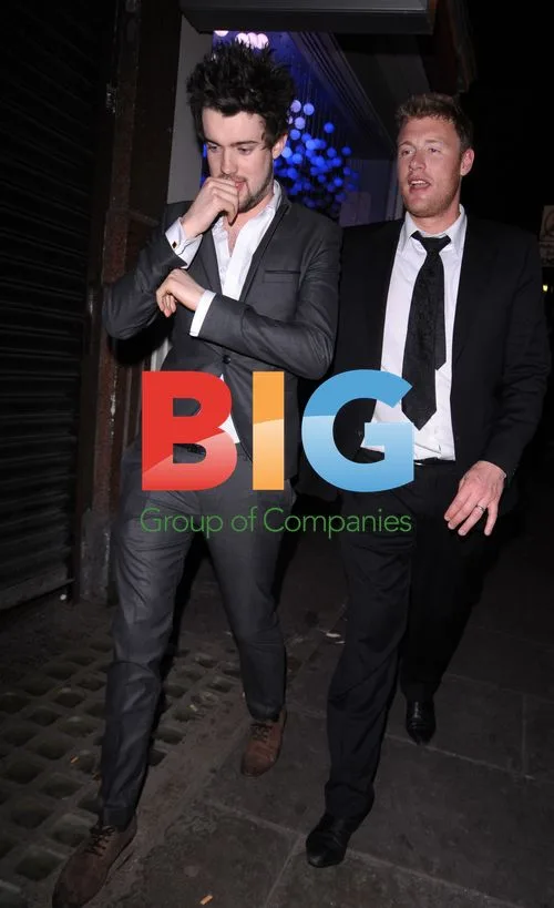 Freddie Flintoff and Jack Whitehall in Soho