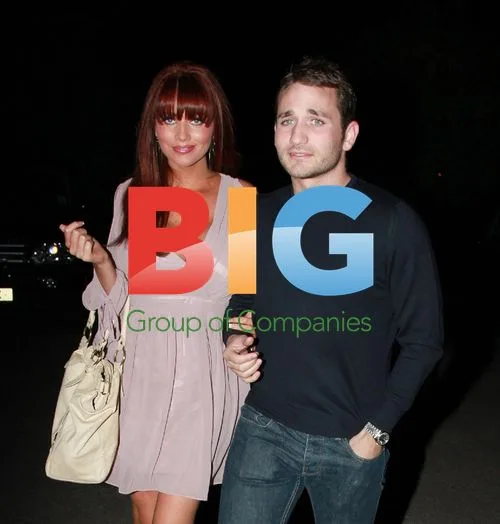 Amy Childs and boyfriend out for a meal