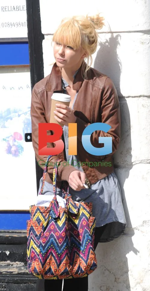 Ronnie Wood's ex Ekaterina Ivanova smoking in London