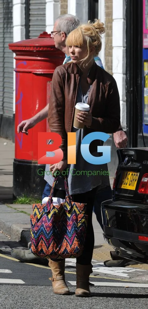 Ronnie Wood's ex-girlfriend Ekaterina Ivanova smoking in London