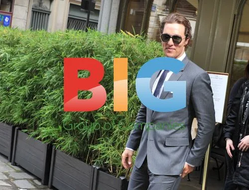 Matthew McConaughey Lunch in Paris