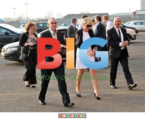 Susan Boyle with Family at Celtic Park