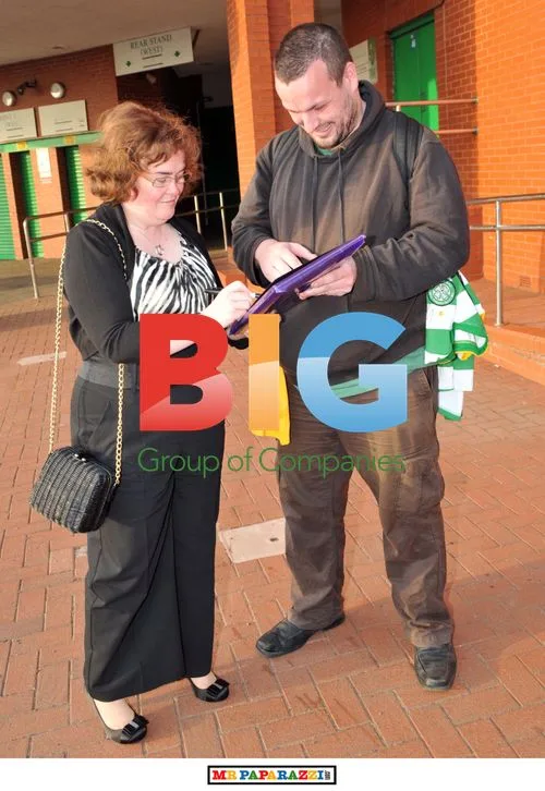 Susan Boyle and Family at Celtic Park