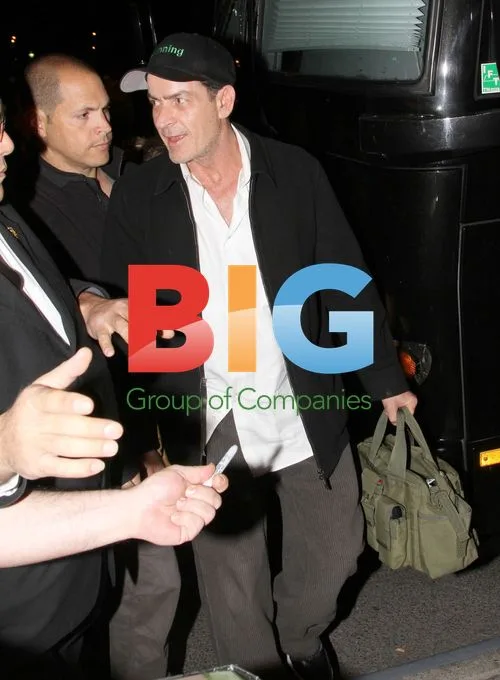 Charlie Sheen Arrives at Hotel After Successful Show