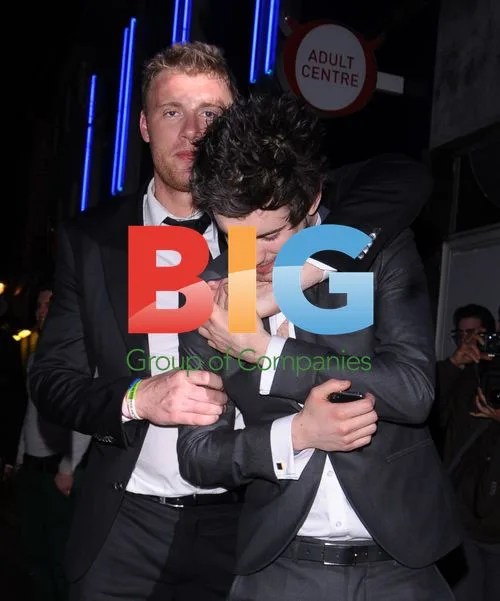 Freddie Flintoff and Jack Whitehall in Soho