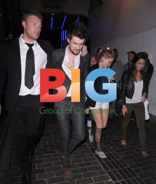 Freddie Flintoff and Jack Whitehall in London
