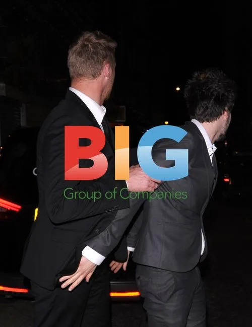 Freddie Flintoff and Jack Whitehall in Soho