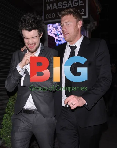 Freddie Flintoff and Jack Whitehall in Soho