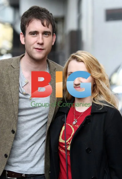 Matthew Lewis & Evanna Lynch at ITV Studios