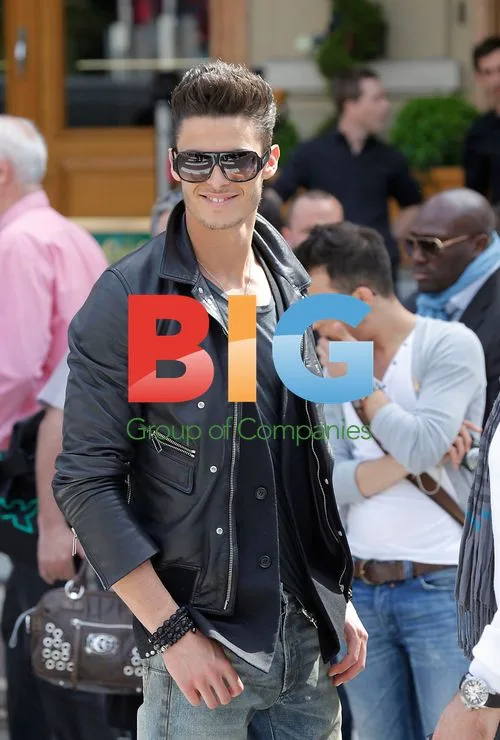 Karl Lagerfeld with Baptiste Giabiconi