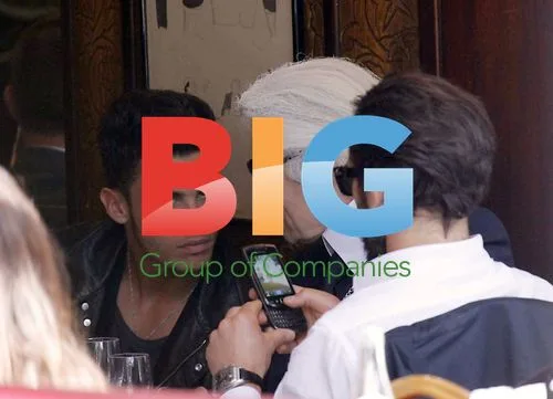 Karl Lagerfeld has lunch with Baptiste Giabiconi