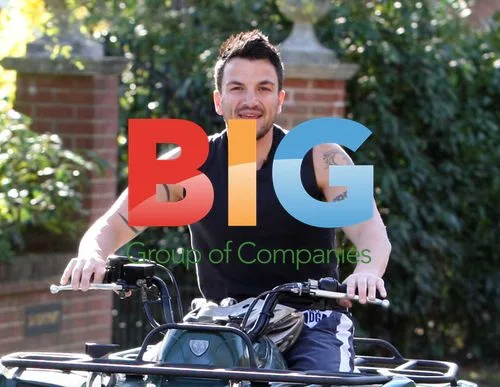 Peter Andre Rides Quad Bike with Son