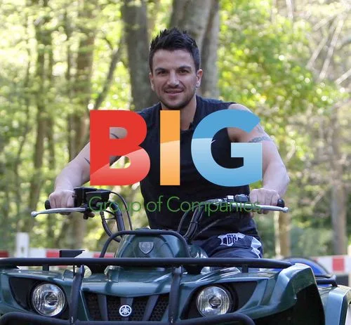 Peter Andre and Son Ride Quad Bike