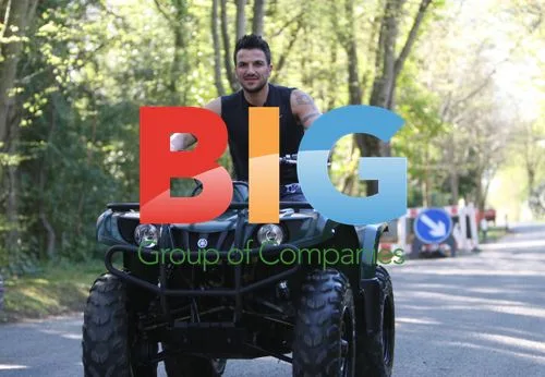 Peter Andre enjoys quad bike with son