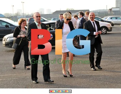 Susan Boyle with Family at Celtic Park