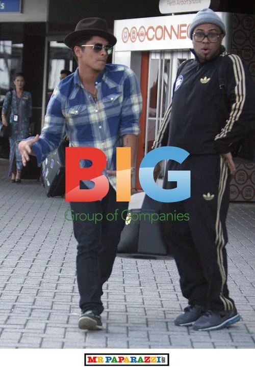 Bruno Mars Arrives at Perth Airport