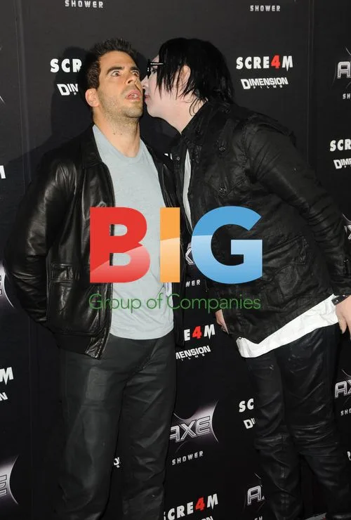 Marilyn Manson and Eli Roth at 'Scream 4' Premiere