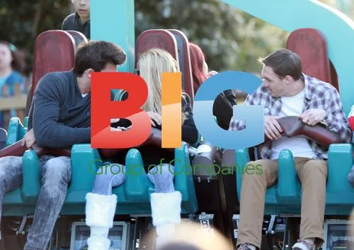 Katie Price and Leandro Penna at Thorpe Park