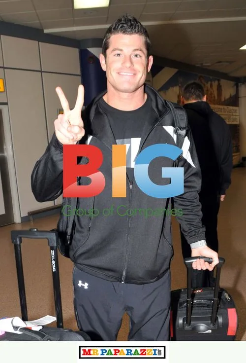 WWE Wrestlers at Glasgow Airport