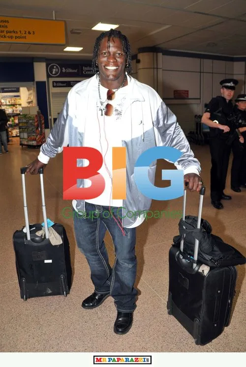 WWE Wrestlers at Glasgow Airport
